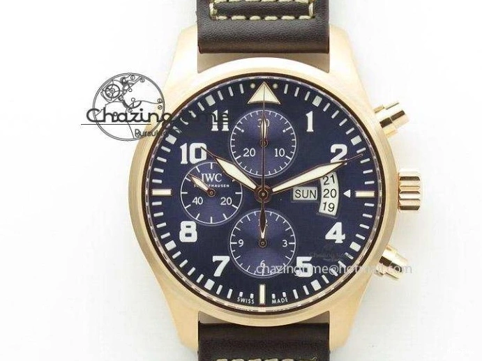 MIROTIME 0111 Aquatimer Chrono IW376803 V6F 1:1 Best Edition Blue Dial on Ruber Strap A Neat 7083